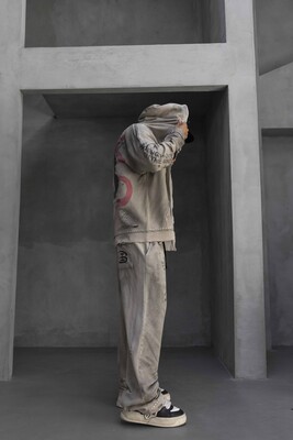 Stoned Printed Tracksuit Gray 1931-34 - Thumbnail (3)