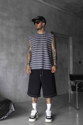 Black Island - Striped Antra Singlet 1897