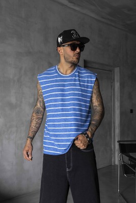 Black Island - Striped Blue Singlet 1897 (1)