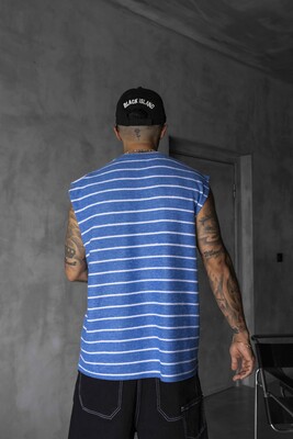 Striped Blue Singlet 1897 - Thumbnail (3)