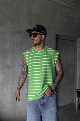 Black Island - Striped Green Singlet 1897 (1)