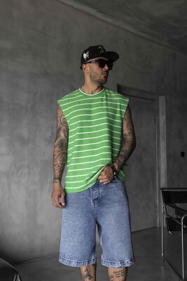 Striped Green Singlet 1897 - Thumbnail (2)