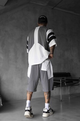 Summer Shorts & Tee Set White1866-67 - Thumbnail (3)
