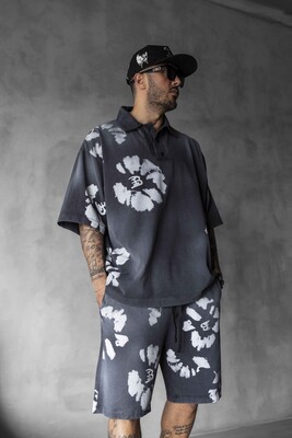 Black Island - Tee & Shorts Set Black 1891-92 (1)