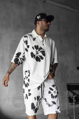 Black Island - Tee & Shorts Set White 1891-92 (1)
