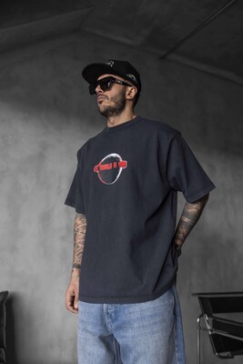 THE WORLD IS YOURS PRINTED T-SHIRT BLACK 1833 - Thumbnail (2)