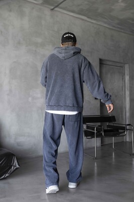 Urban Stone Tracksuit Washed Antra 1912-1913 - Thumbnail (3)