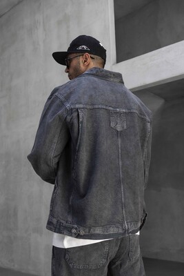 Washed Black Jacket 17303 - Thumbnail (3)