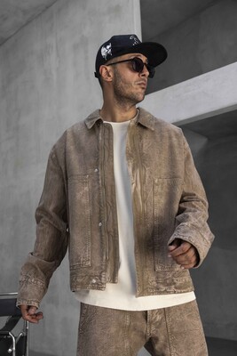 Black Island - Washed Brown Jacket 17304 (1)
