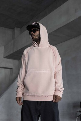 Black Island - Washed Hooded Sweatshirt Pink 1920 (1)
