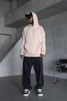 Black Island - Washed Hooded Sweatshirt Pink 1920
