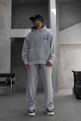 Black Island - Washed Printed Gray Tracksuit 1950-51