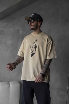 Black Island - WASHED T-SHIRT BEIGE 1720 (1)