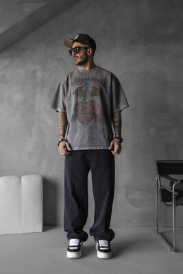 Black Island - WASHED T-SHIRT ANTRA 1722