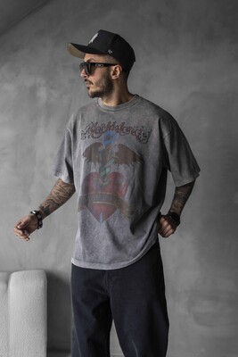Black Island - WASHED T-SHIRT ANTRA 1722 (1)