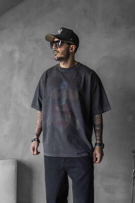 Black Island - WASHED T-SHIRT BLACK 1722 (1)