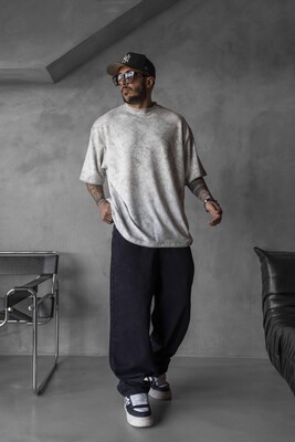 WASHED T-SHIRT WHITE 1723 - Thumbnail (3)