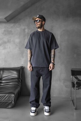 Black Island - WASHED T-SHIRT BLACK 1814