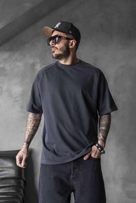 Black Island - WASHED T-SHIRT BLACK 1814 (1)
