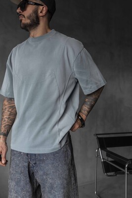 Black Island - WASHED T-SHIRT LIGHT BLUE 1821 (1)