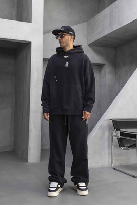 Black Island - Washed Tracksuit Black 1928-29