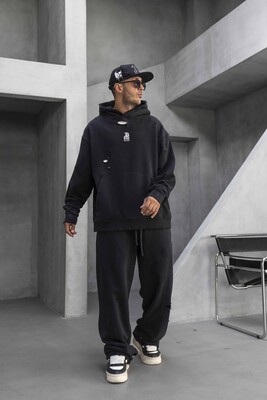 Black Island - Washed Tracksuit Black 1928-29 (1)