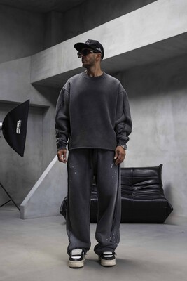 Black Island - Washed Tracksuit Black 1935-36