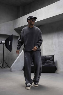 Black Island - Washed Tracksuit Black 1935-36 (1)